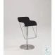 1638 Black Low Back Adjustable Height Swivel Bar Stool