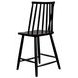 Felix Black Windsor Counter Height Barstool Set of 2