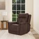Ranger Rustic Brown Leather Zero Gravity Power Recliner with USB Charging and Heat Massage