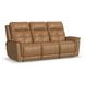 Ranger Oakridge Brown Leather 86" Zero Gravity Power Reclining Sofa with USB Charging and Heat Massage