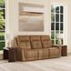 Ranger Oakridge Brown Leather 86" Zero Gravity Power Reclining Sofa with USB Charging and Heat Massage
