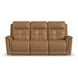 Ranger Oakridge Brown Leather 86" Zero Gravity Power Reclining Sofa with USB Charging and Heat Massage