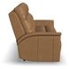 Ranger Oakridge Brown Leather 86" Zero Gravity Power Reclining Sofa with USB Charging and Heat Massage