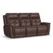 Ranger Rustic Brown Leather 86" Zero Gravity Power Reclining Sofa with USB Charging and Heat Massage