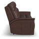 Ranger Rustic Brown Leather 86" Zero Gravity Power Reclining Sofa with USB Charging and Heat Massage
