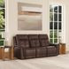 Ranger Rustic Brown Leather 86" Zero Gravity Power Reclining Sofa with USB Charging and Heat Massage