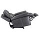 Alexander Weathered Stone Gray Leather Zero Gravity Triple Power Recliner with USB Charging and Nailhead Trim