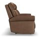 Alexander Weathered Khaki Brown Leather 76" Zero Gravity Triple Power Reclining Loveseat with USB Charging and Nailhead Trim