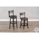 Mesa Grace Black Swivel Barstool Set of 2