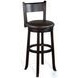 Mesa Grace Black Swivel Barstool Set of 2