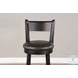 Mesa Grace Black Swivel Barstool Set of 2