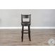 Mesa Grace Black Swivel Barstool Set of 2