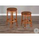 Maple Haze Rustic Oak Swivel Bar Stool Set of 2