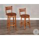 Crimson Ridge Beige Swivel Barstool Set of 2