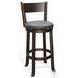 Havenstead Dark Brown Swivel Barstool Set of 2
