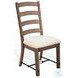 Velden Hollow Buckskin Ladderback Dining Chair Set of 2
