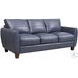 Traverse Ocean Blue Leather Living Room Set
