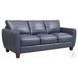 TerraTrek Ocean Blue Leather 82" Sofa