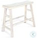 Golden Hearth White Sand Wood 33'' Bar Bench