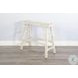 Golden Hearth White Sand Wood 33'' Bar Bench