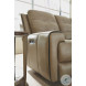 Wicklow Taupe Leather Power Reclining Sofa With Power Headrest And Footrest