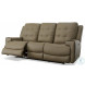 Wicklow Taupe Leather Power Reclining Sofa With Power Headrest And Footrest