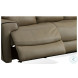 Wicklow Taupe Leather Power Reclining Sofa With Power Headrest And Footrest