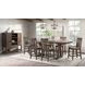 Transitions Driftwood and Sable Extendable Rectangular Counter Height Dining Room Set