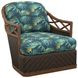 Diamond Cove Green Upholstered Swivel Chair