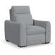 Ava Gray Performance Fabric Triple Power Recliner with USB Charging