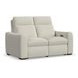 Ava Cream Performance Fabric Triple Power Reclining Living Room Set