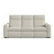 Ava Cream Performance Fabric Triple Power Reclining Living Room Set