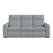 Ava Gray Performance Fabric 87" Triple Power Reclining Sofa with USB Charging