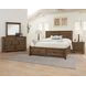 Cool Rustic Mink Plank Storage Panel Bedroom Set