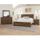 Cool Rustic Mink Queen Plank Panel Bed