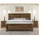 Cool Rustic Mink Queen Plank Panel Bed