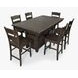 Madison County Barnwood Brown 7 Piece Counter Height Dining Set with Storage