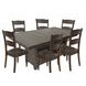 Madison County Barnwood Brown 7 Piece Dining Set with Storage
