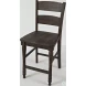 Madison County Barnwood Brown Ladder Back Counter Height Stool Set of 2