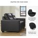 Barlin Mills Carbon Loveseat