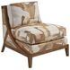 La Costa White and Brown Upholstered Tasman Accent Chair