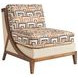 Sunset Key Tasman Beige and Tan Upholstered Accent Chair