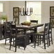 Madison County Brown and Vintage Black 7 Piece Counter Height Dining Set with Storage