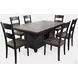 Madison County Vintage Black Adjustable Height Extendable Rectangular Storage Dining Room Set