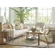 Key Biscayne Star Island Ivory and Gray 96" Sofa with Pillows