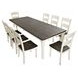 Madison County Brown and Vintage White 9 Piece Dining Set
