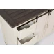 Madison County Vintage White 60" Barn Door Server
