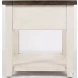 Madison County Vintage White End Table