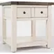 Madison County Vintage White End Table