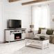 Madison County Vintage White 64" TV Stand with Electric Fireplace